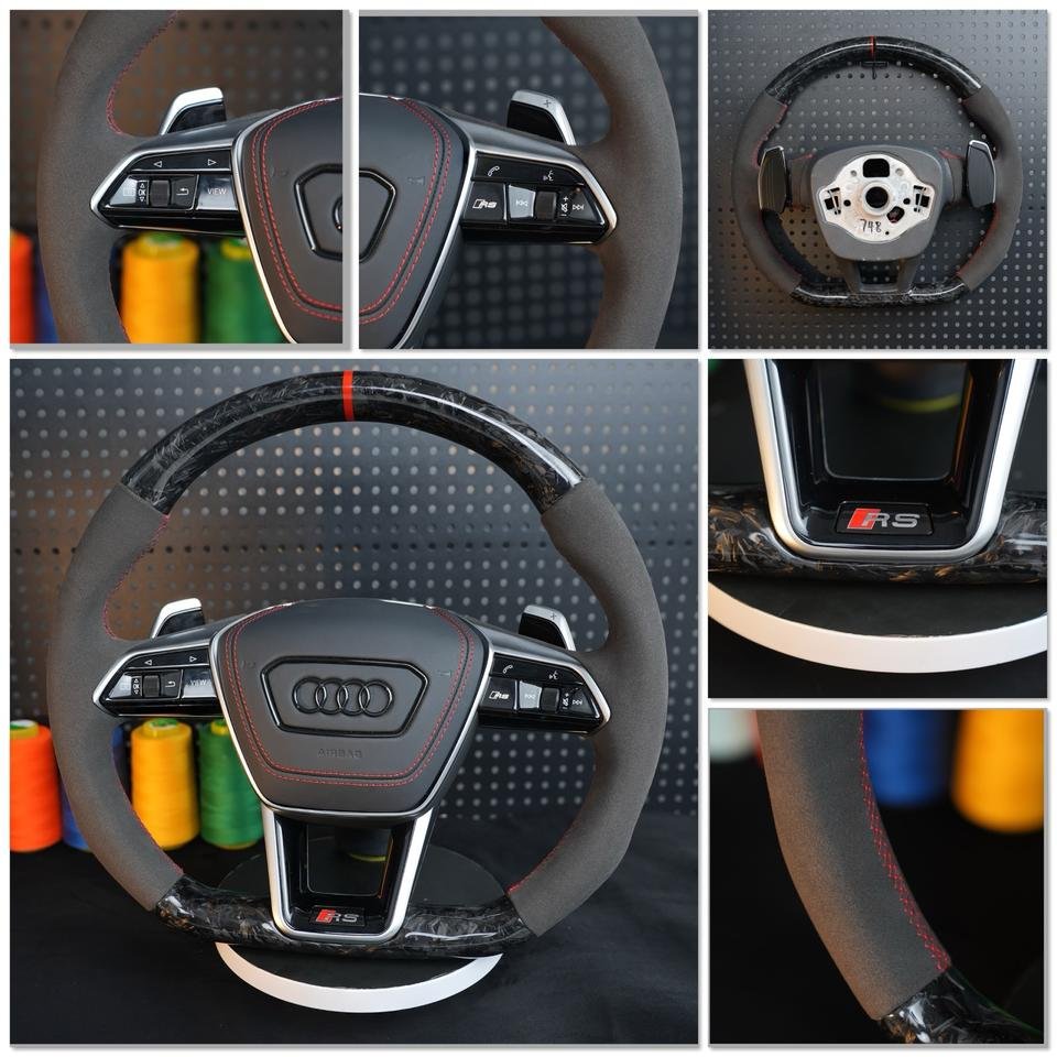 Audi A6 S6 RS6 A7 S7 RS7 C8 4K A8 S8 4N D5 Lenkrad Heizung carbon