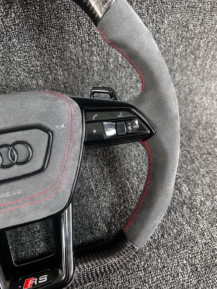 Audi A6 S6 RS6 A7 S7 RS7 C8 4K S8 4N D5 Lenkrad Alcantara carbon