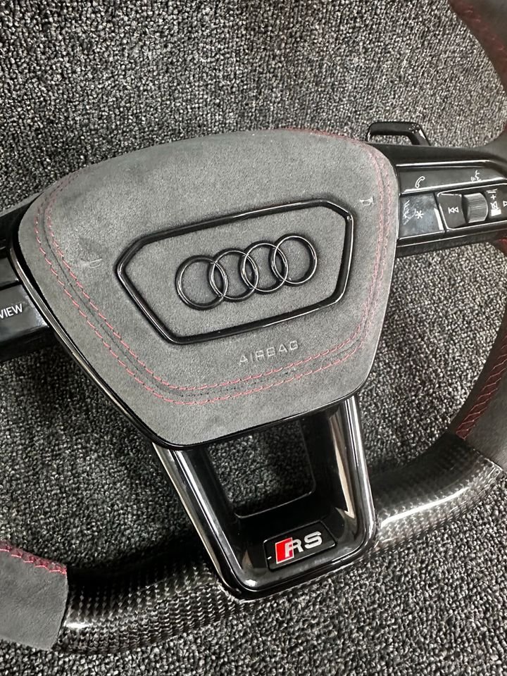 Audi A6 S6 RS6 A7 S7 RS7 C8 4K S8 4N D5 Lenkrad Alcantara carbon