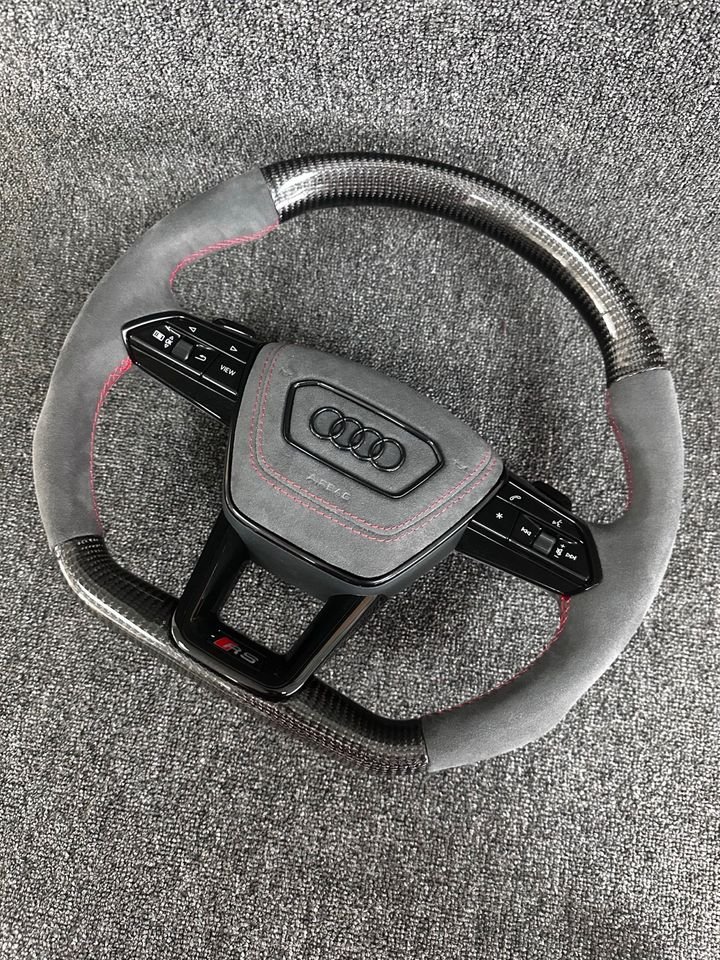 Audi A6 S6 RS6 A7 S7 RS7 C8 4K S8 4N D5 Lenkrad Alcantara carbon