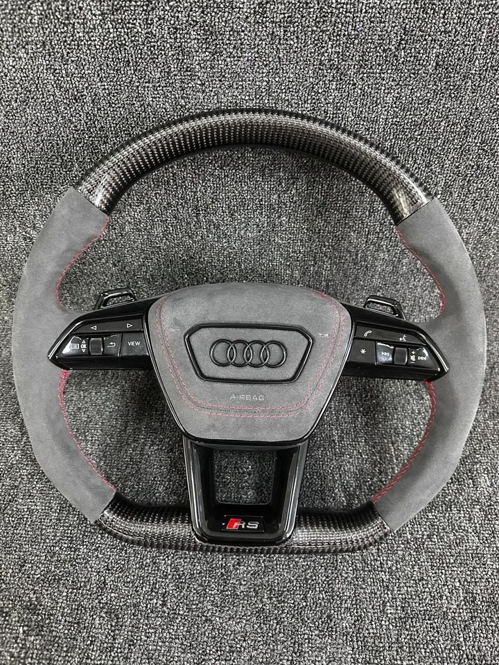 Audi A6 S6 RS6 A7 S7 RS7 C8 4K S8 4N D5 Lenkrad Alcantara carbon