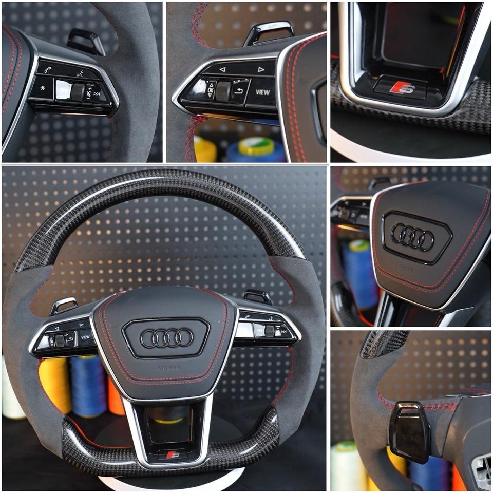 Audi A6 S6 RS6 A7 S7 RS7 C8 4K S8 4N D5 Lenkrad Alcantara carbon