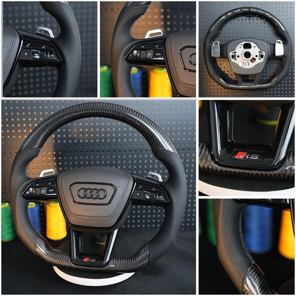 Audi A6 S6 RS6 A7 S7 RS7 C8 4K S8 4N D5 Lenkrad Alcantara carbon