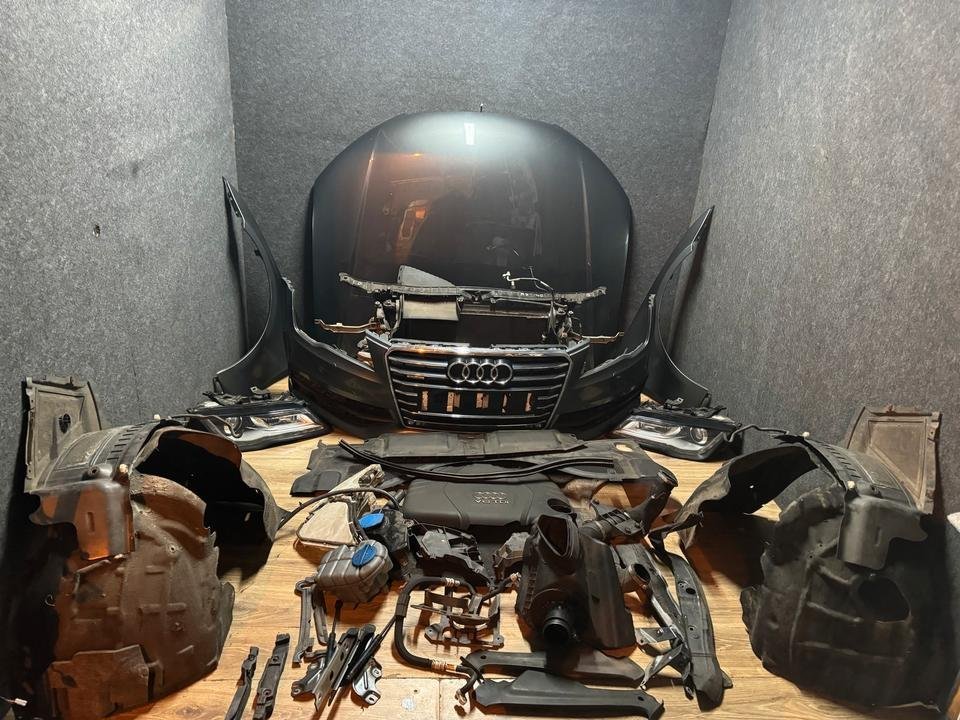 Audi A7 4G LZ7S S-Line Motorhaube Stoßstange Scheinwerfer Kühlerp