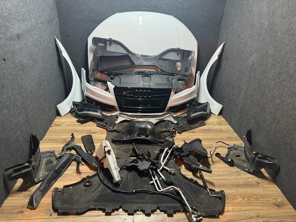 Audi A7 4G S-Line LS9R Motorhaube Stoßstange Scheinwerfer Kühlerp
