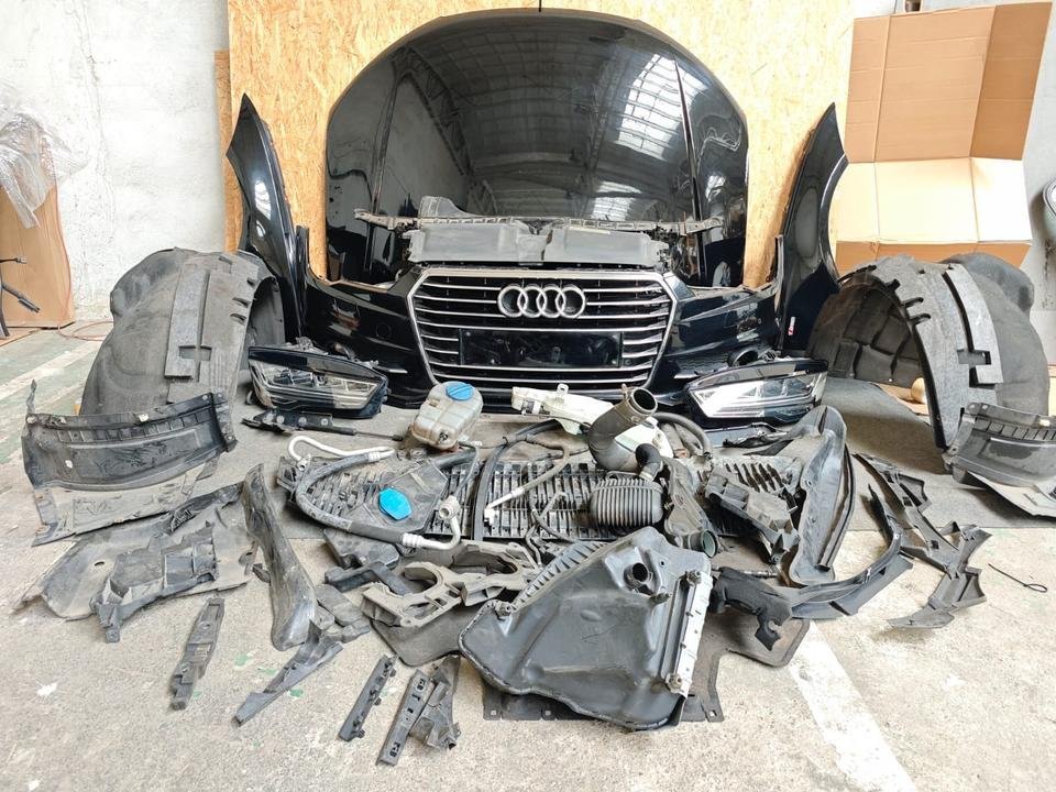 Audi A7 4G S-Line Motorhaube Stoßstange Scheinwerfer Kühlerpaket