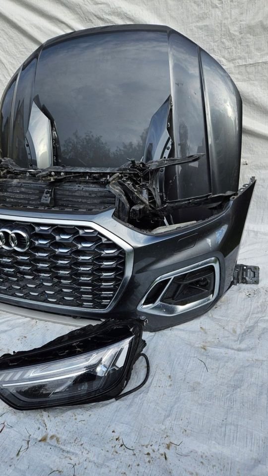 AUDI Q5 80A 2016-2020 Front Motorhaube Kotflügel Schloßträger LED