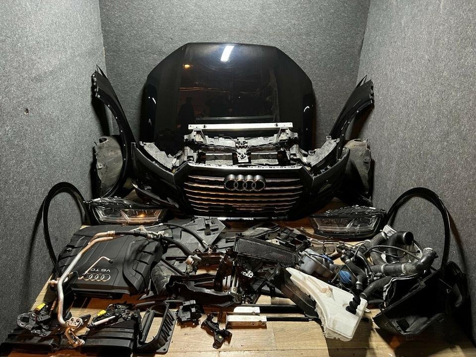 Audi Q7 4M LC9X S-Line Motorhaube Stoßstange Scheinwerfer Kühlerp