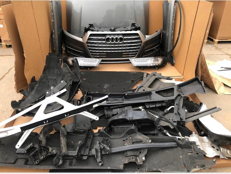 Audi Q7 4M LM7Q Motorhaube Stoßstange Scheinwerfer Kühlerpaket
