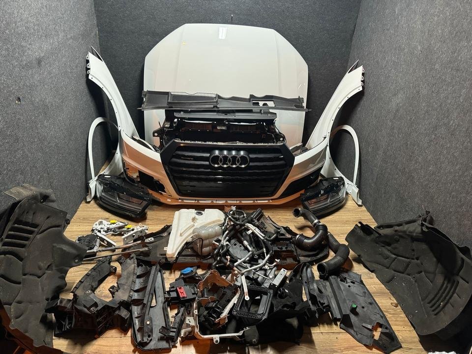Audi Q7 4M LS9R Motorhaube Stoßstange Scheinwerfer Kühlerpaket