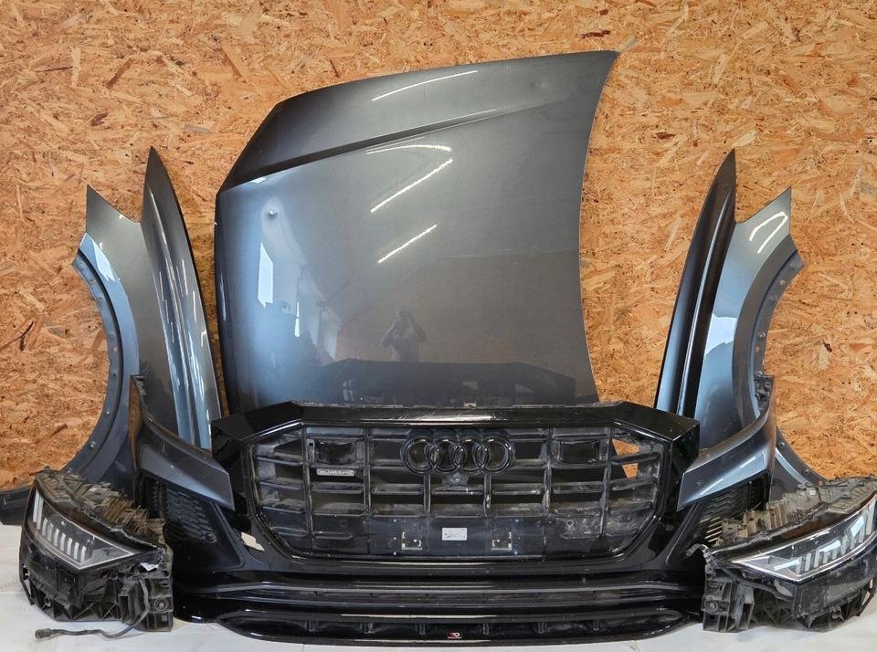 Audi Q8 4M LZ7S Front Motorhaube Stoßstange Scheinwerfer Kühlerpa