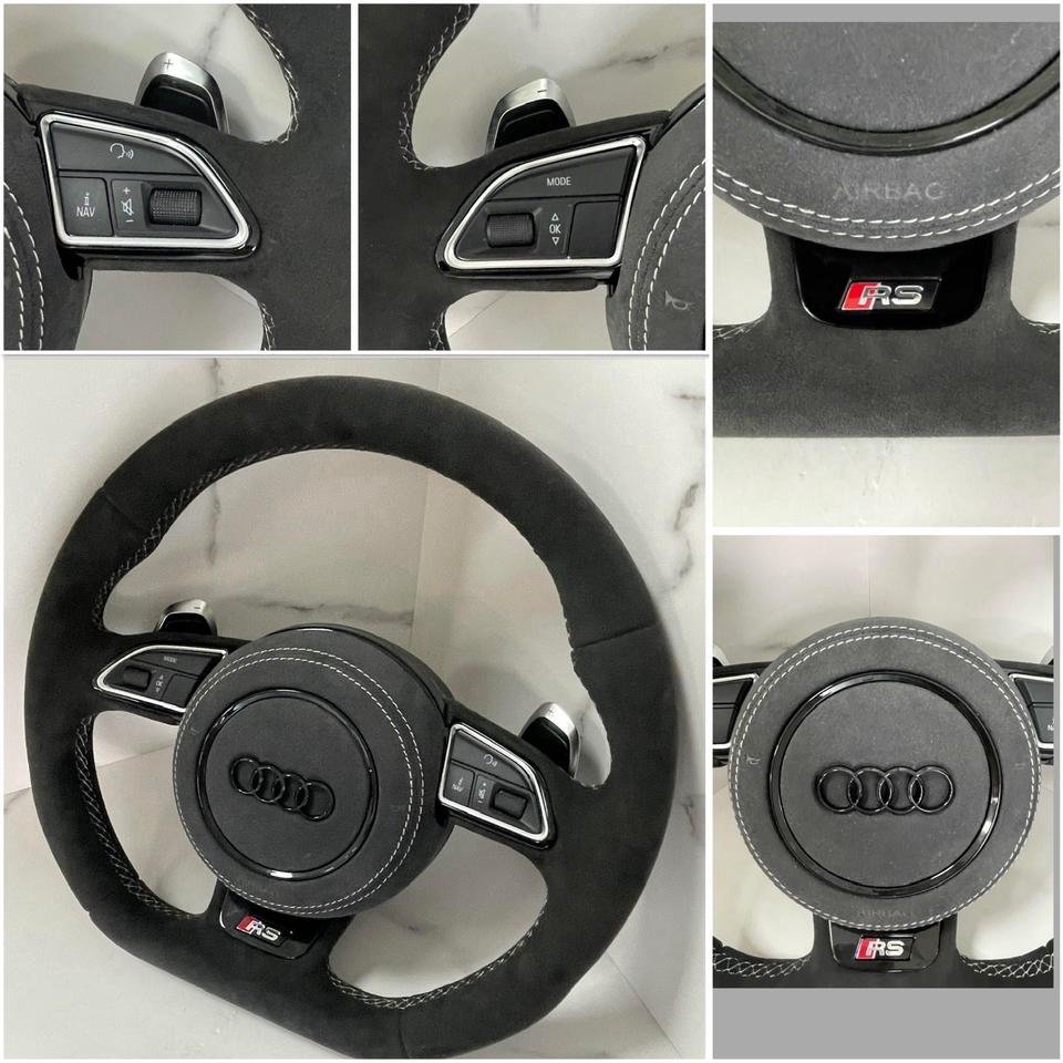Audi S3 RS3 8V S6 RS6 S7 RS7 C7 A8 S8 4N D4 Lenkrad Alcantara