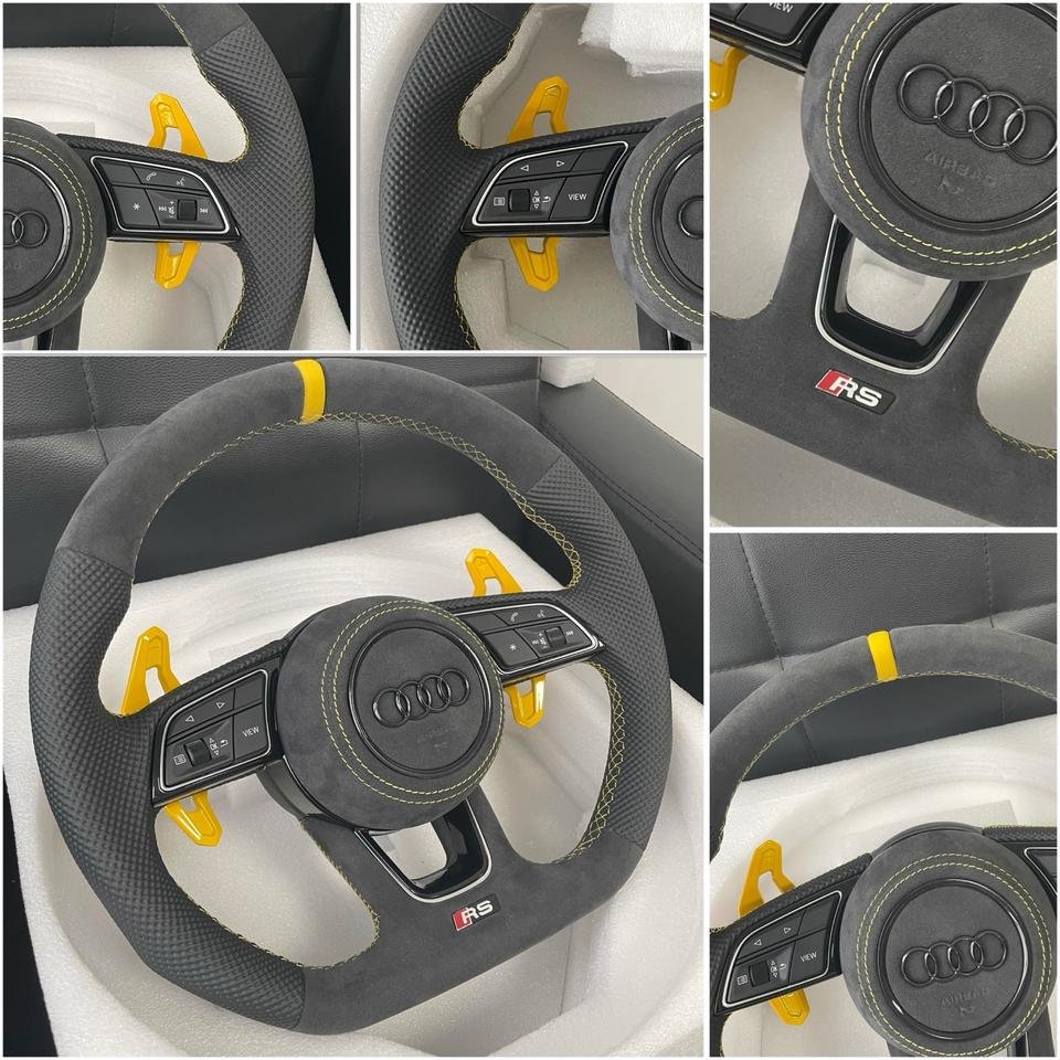 Audi S3 RS3 8Y A4 S4 RS4 A5 S5 RS5 8W B9 Lenkrad Alcantara