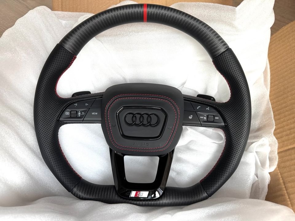 Audi S3 RS3 RSQ3 Q5 SQ5 Q7 SQ7 SQ8 RSQ8 4M Lenkrad Carbon Leder