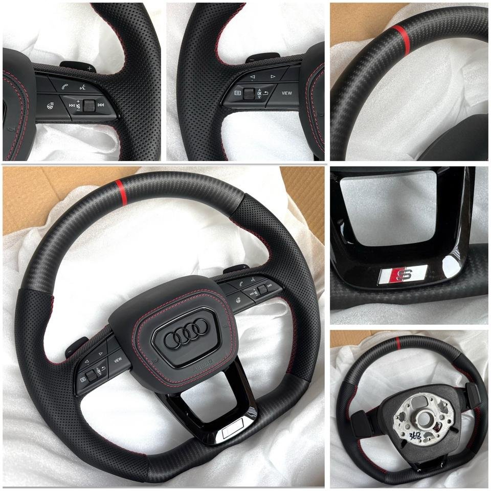 Audi S3 RS3 RSQ3 Q5 SQ5 Q7 SQ7 SQ8 RSQ8 4M Lenkrad Carbon Leder