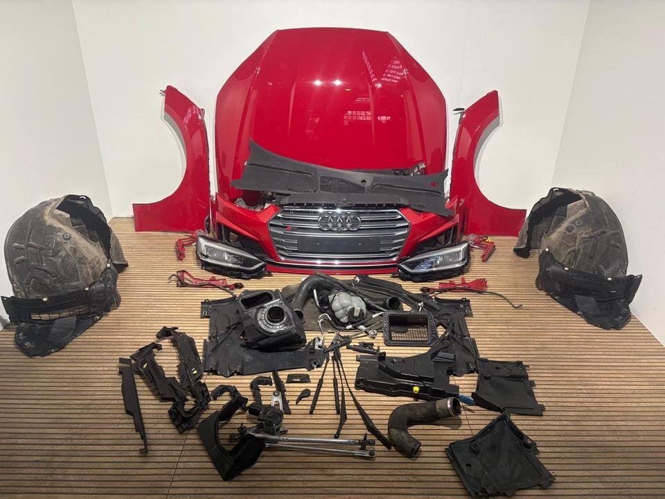 Audi S5 8W LZ3M Motorhaube Stoßstange Scheinwerfer Kühlerpaket
