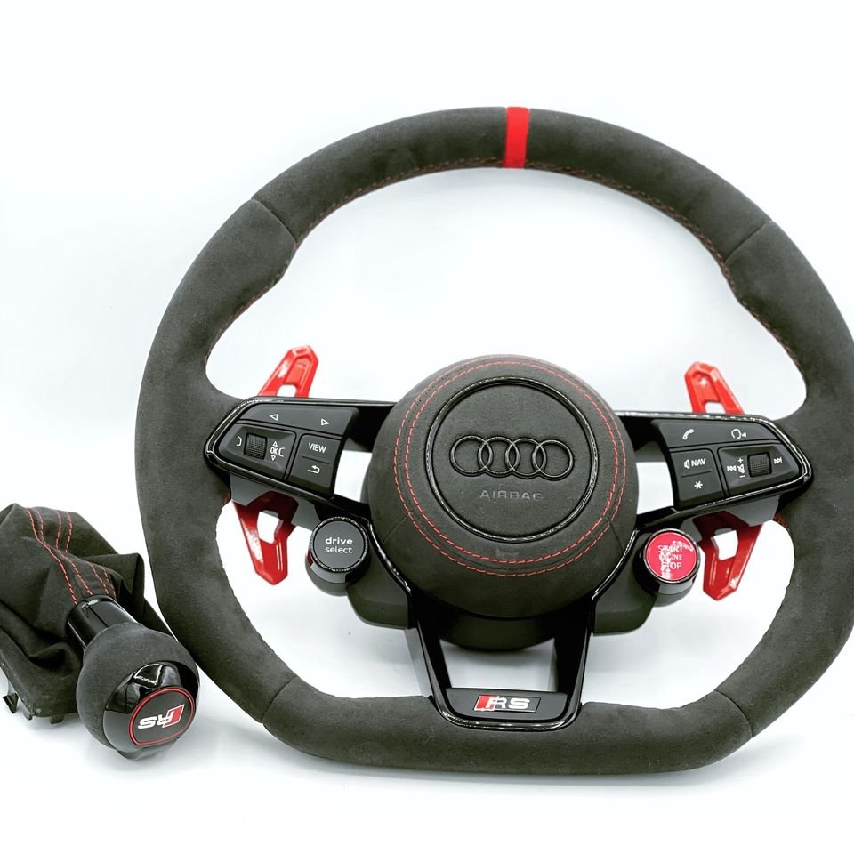 Audi TTRS, TT, TT RS, Lenkrad, 8S, 4S, R8, RS6, RS7, RS3, schwarz