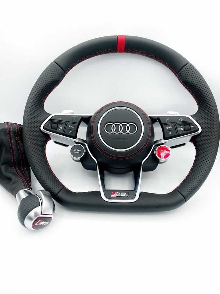 Audi TTRS, TT, TT RS, Lenkrad, 8S, 4S, R8, RS6, RS7, RS3, schwarz