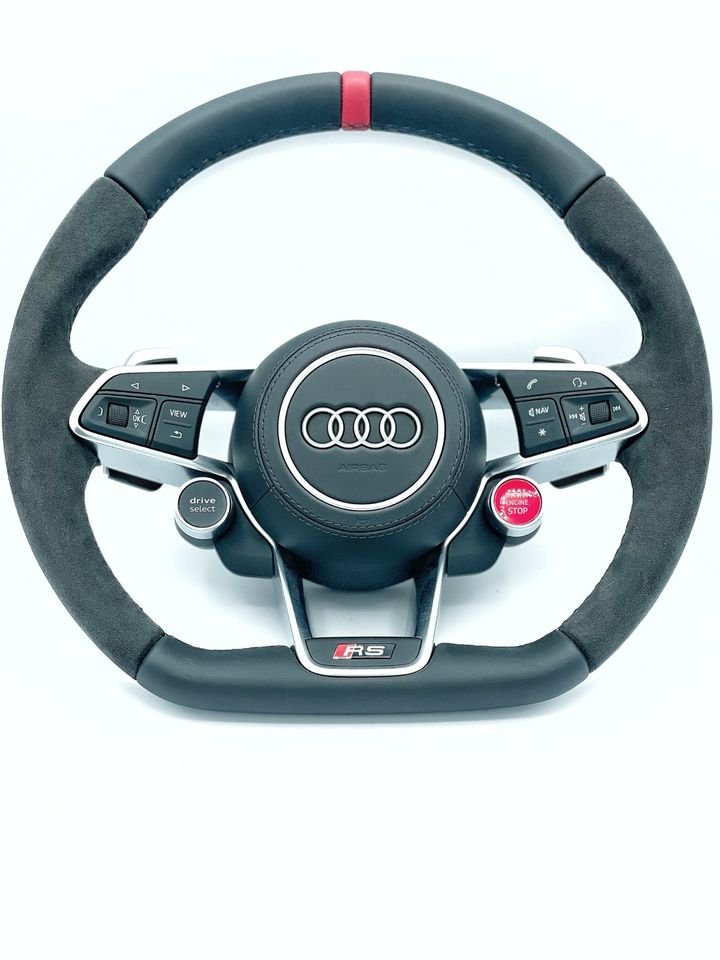 Audi TTRS, TT, TT RS, Lenkrad, 8S, 4S, R8, RS6, RS7, RS3, schwarz