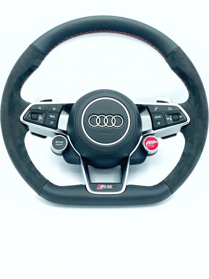 Audi TTRS, TT, TT RS, Lenkrad, 8S, 4S, R8, RS6, RS7, RS3, schwarz