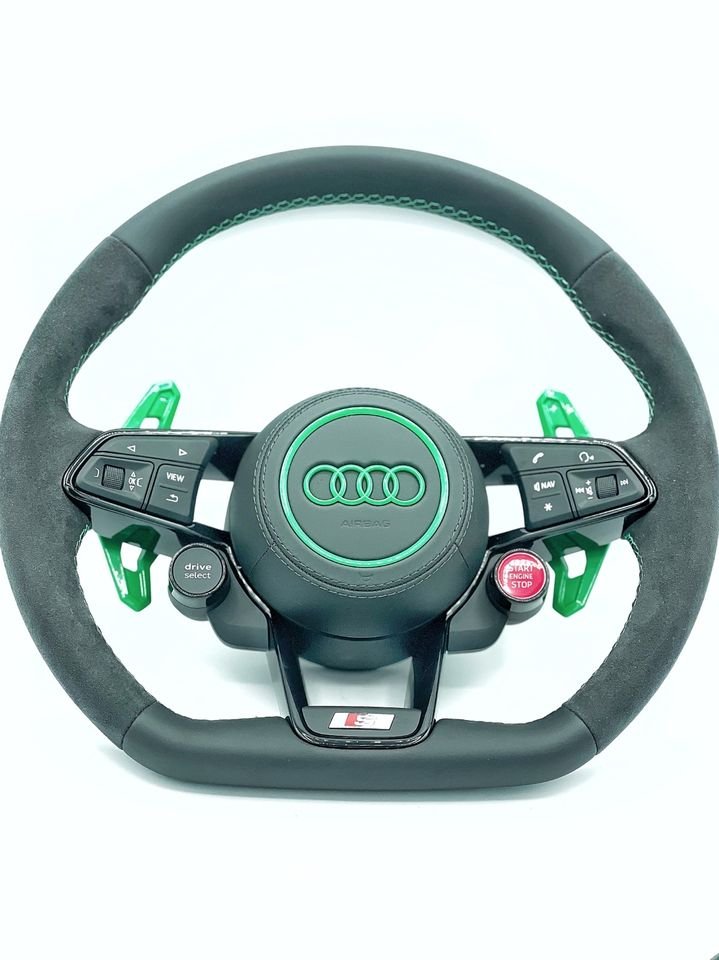 Audi TTRS, TT, TT RS, Lenkrad, 8S, 4S, R8, RS6, RS7, RS3, schwarz