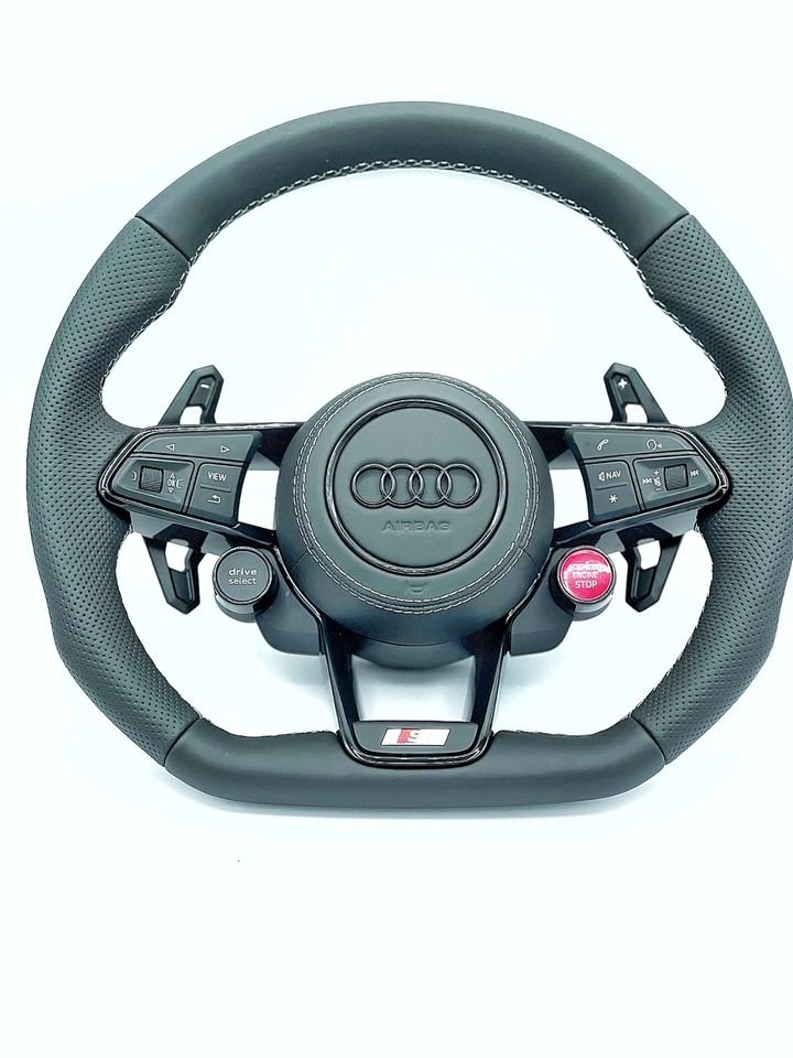 Audi TTRS, TT, TT RS, Lenkrad, 8S, 4S, R8, RS6, RS7, RS3, schwarz