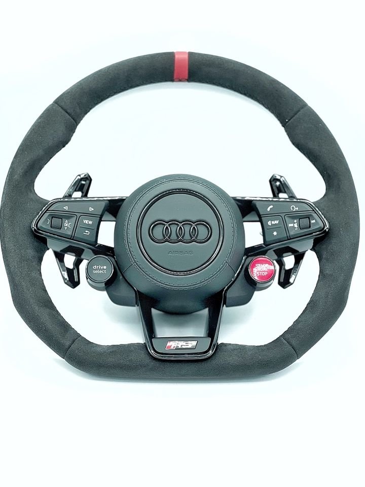 Audi TTRS, TT, TT RS, Lenkrad, 8S, 4S, R8, RS6, RS7, RS3, schwarz