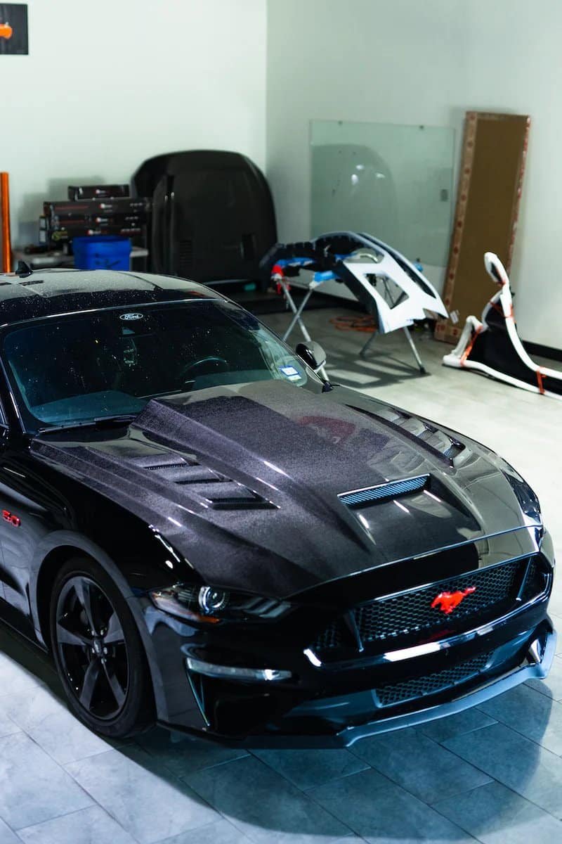 Auto Addict Carbon Terminator Aggressive Style Hood for S550 Ford Mustang EcoBoost, GT, Mach 1, and Shelby Models (facelift)