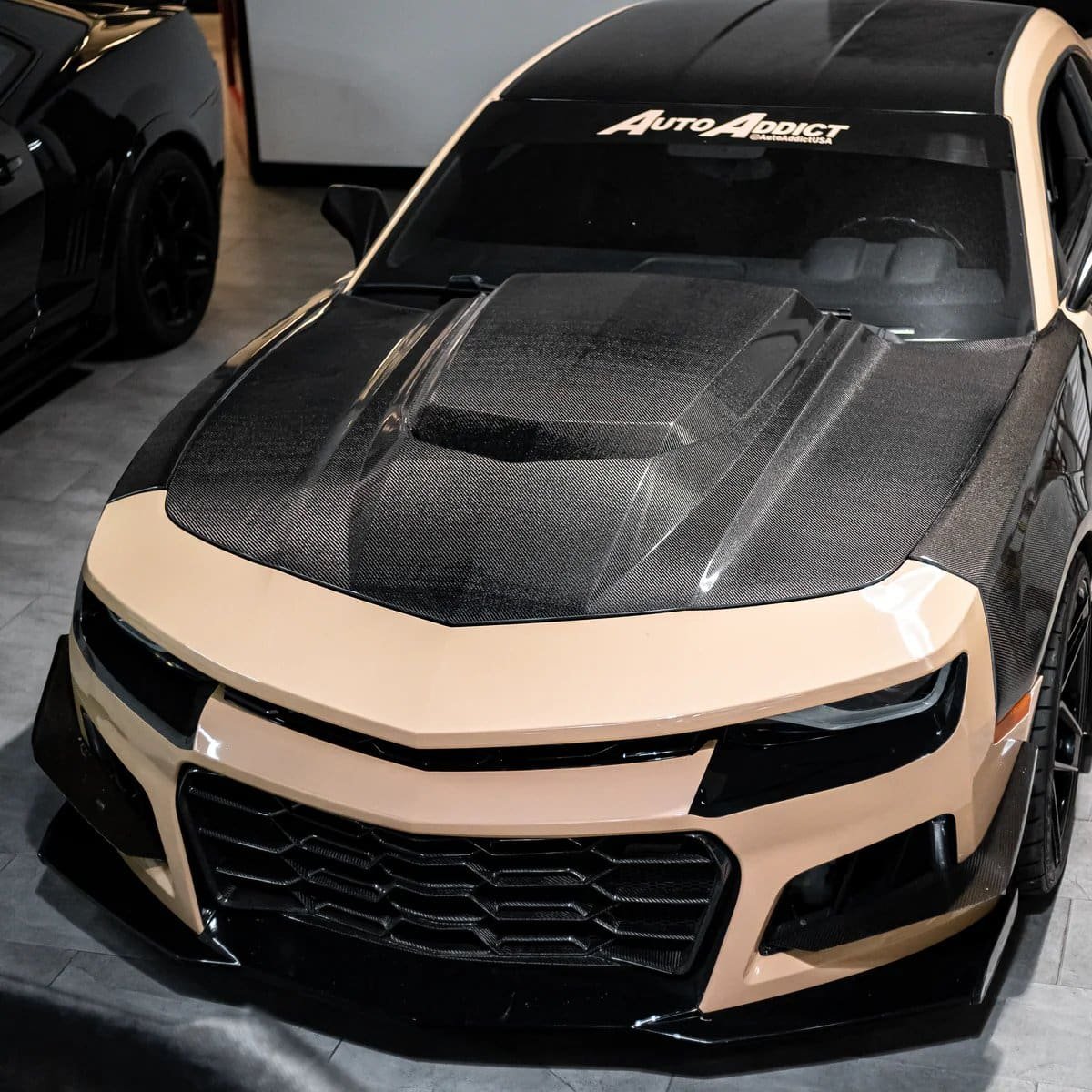 Auto Addict Carbon Type-ZR Hood for 5th Gen Chevrolet Camaro [AA_CMR_HOD_ZR_CF_10]