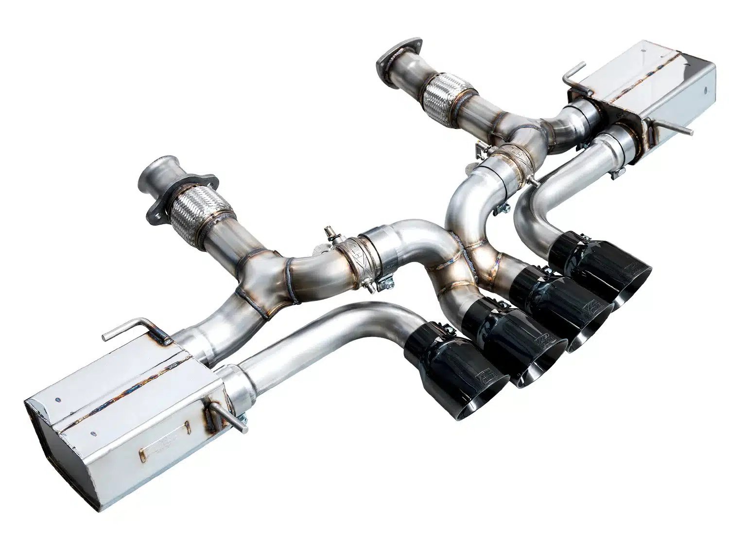 AWE Tuning Valved SwitchPath Exhaust System w/ Diamond Black Tips for C8 Chevrolet Corvette Z06 [3025-43906]