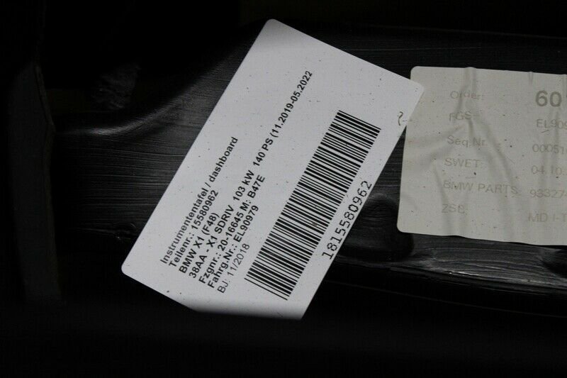 BMW X1 F48 Dashboard Instrumententafel HUD Armaturenbrett 9332740