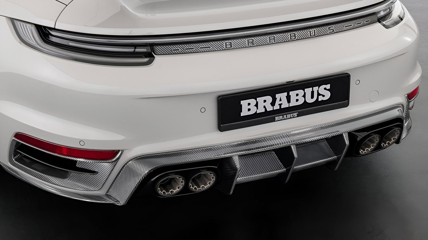 BRABUS Carbon Rear Diffuser for 992 Porsche 911 Turbo / S
