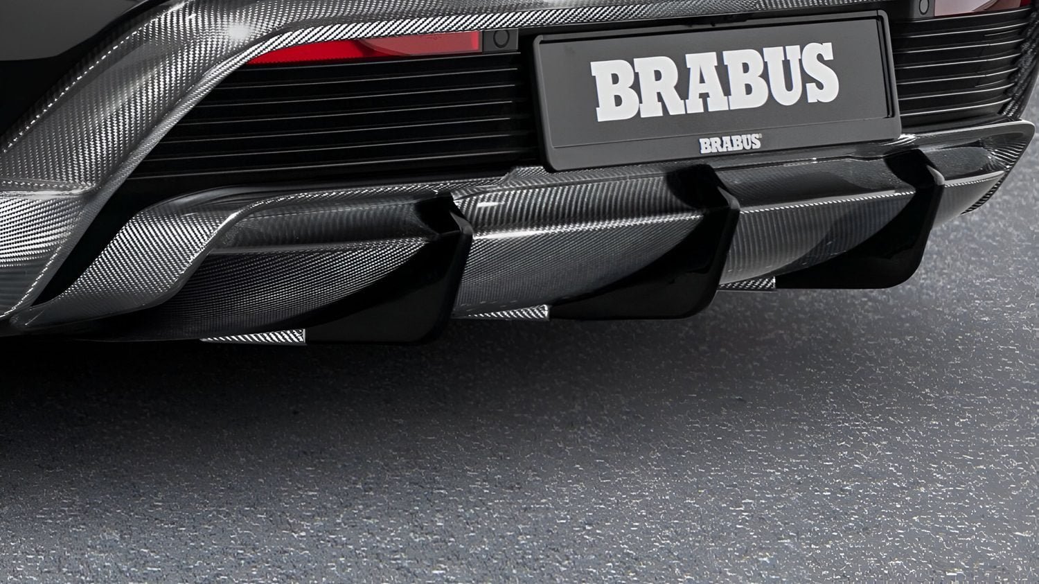 BRABUS Carbon Rear Skirt Insert for Porsche Taycan / Turbo / S