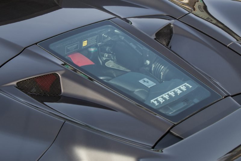 Capristo Carbon and Glass Bonnet for Ferrari F8 Spider
