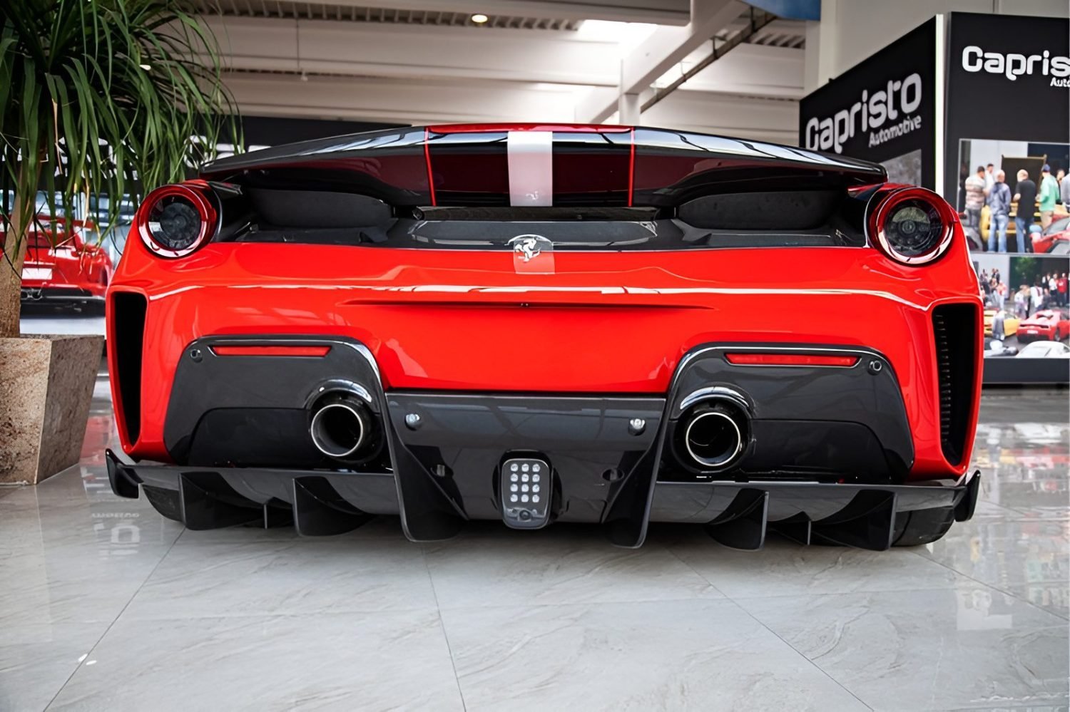 Capristo Carbon Rear Diffuser for Ferrari 488 Pista [03FE08710049LG/03FE08710049LM]