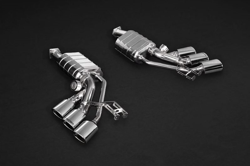 Capristo CES3 ECE Valved Triple Tip Mufflers for W463A Mercedes-Benz G 500 & G 550 [02MB08503035]