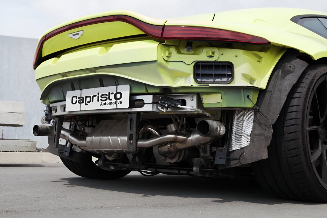 Capristo Valved Exhaust System w/ Carbon Tips for Aston Martin V8 Vantage