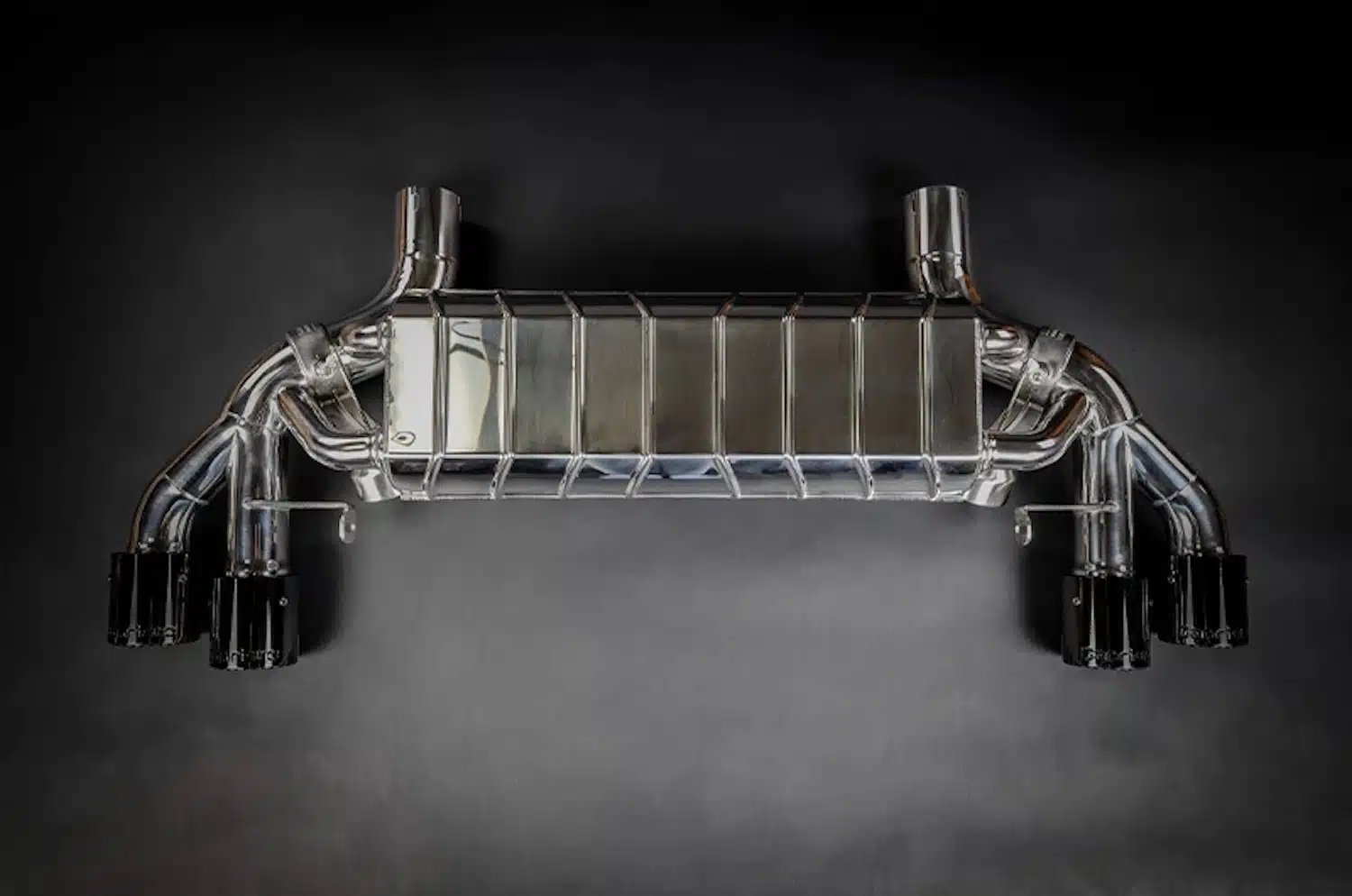 Capristo Valved Exhaust w/ 200 cell OPF Mid-Silencer and Wicrom Tips for F90 BMW M5CS