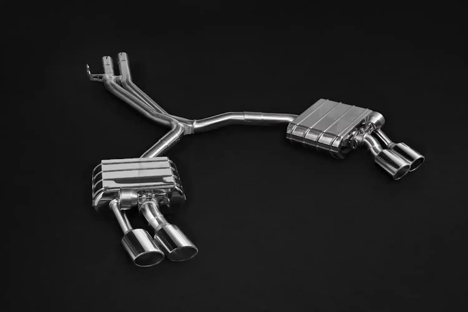 Capristo Valved Exhaust with Mid-Pipes and SS Tips for B9 & F5 Audi S4 / S5 [02AU03103016]