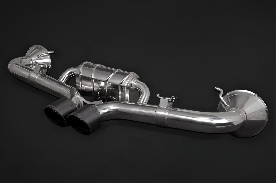 Capristo Valved Muffler w/ Carbon Tips for 992 Porsche 911 GT3 & GT3 RS