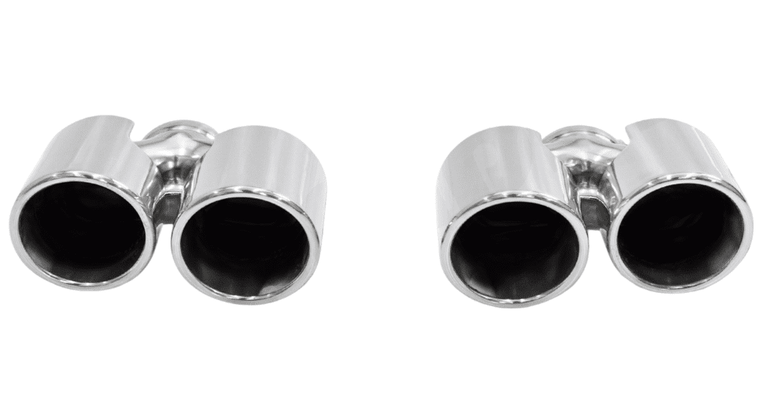 CARGRAPHIC Rolled-In Double End Tailpipe Set for 991.1 Porsche 911 Carrera / Carrera 4