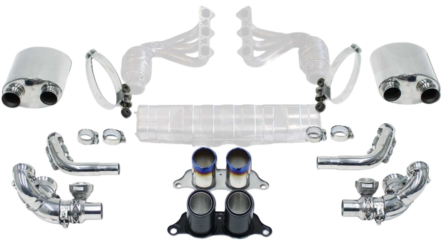 CARGRAPHIC Sports Exhaust Kit for 991 Porsche 911 GT3 / GT3 RS / R