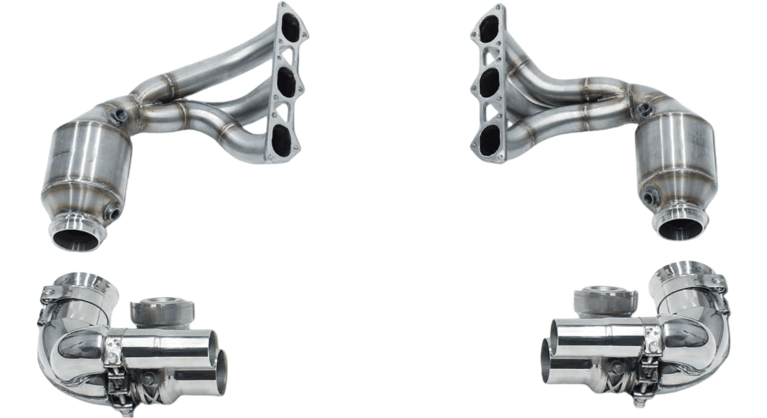 CARGRAPHIC Sports Exhaust Kit w/ Race Silencers for 991 Porsche 911 GT3 / GT3 RS / R