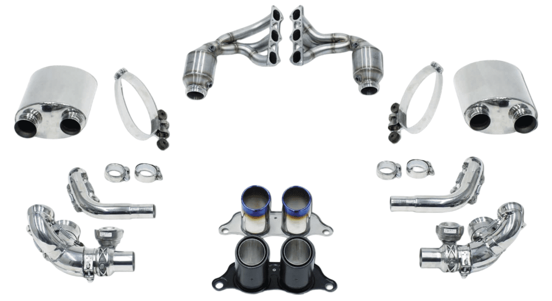 CARGRAPHIC Sports Exhaust Kit with Sport Silencers for 991 Porsche 911 GT3 / GT3 RS / R