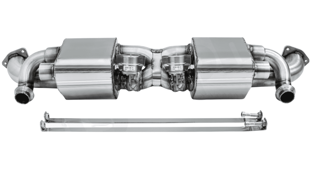 CARGRAPHIC Valved Center Silencer for 991.1 Porsche 911 Carrera / 4 / 4S / GTS / S