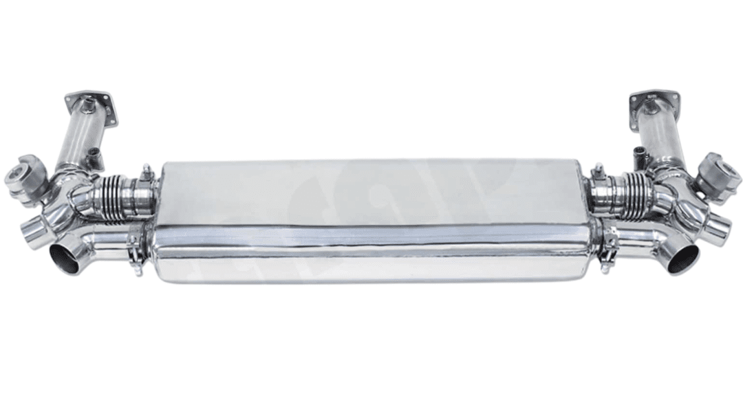 CARGRAPHIC Valved Turbo-Back Exhaust System w/ Race Cats for 991 Porsche 911 Turbo & S