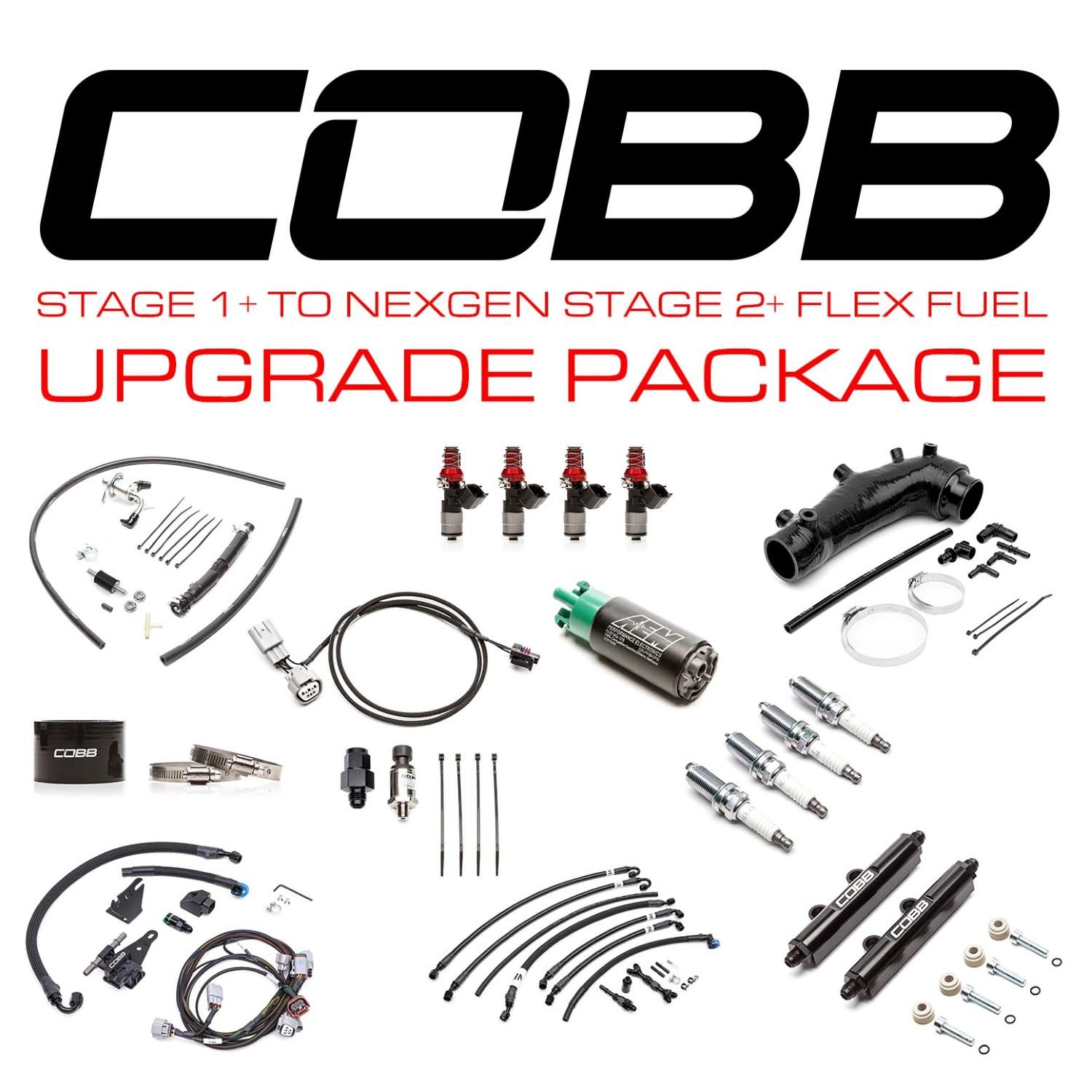 COBB Tuning Stage 1 Power Package to NexGen Stage 2 w/ Flex Fuel for VA Subaru WRX STi