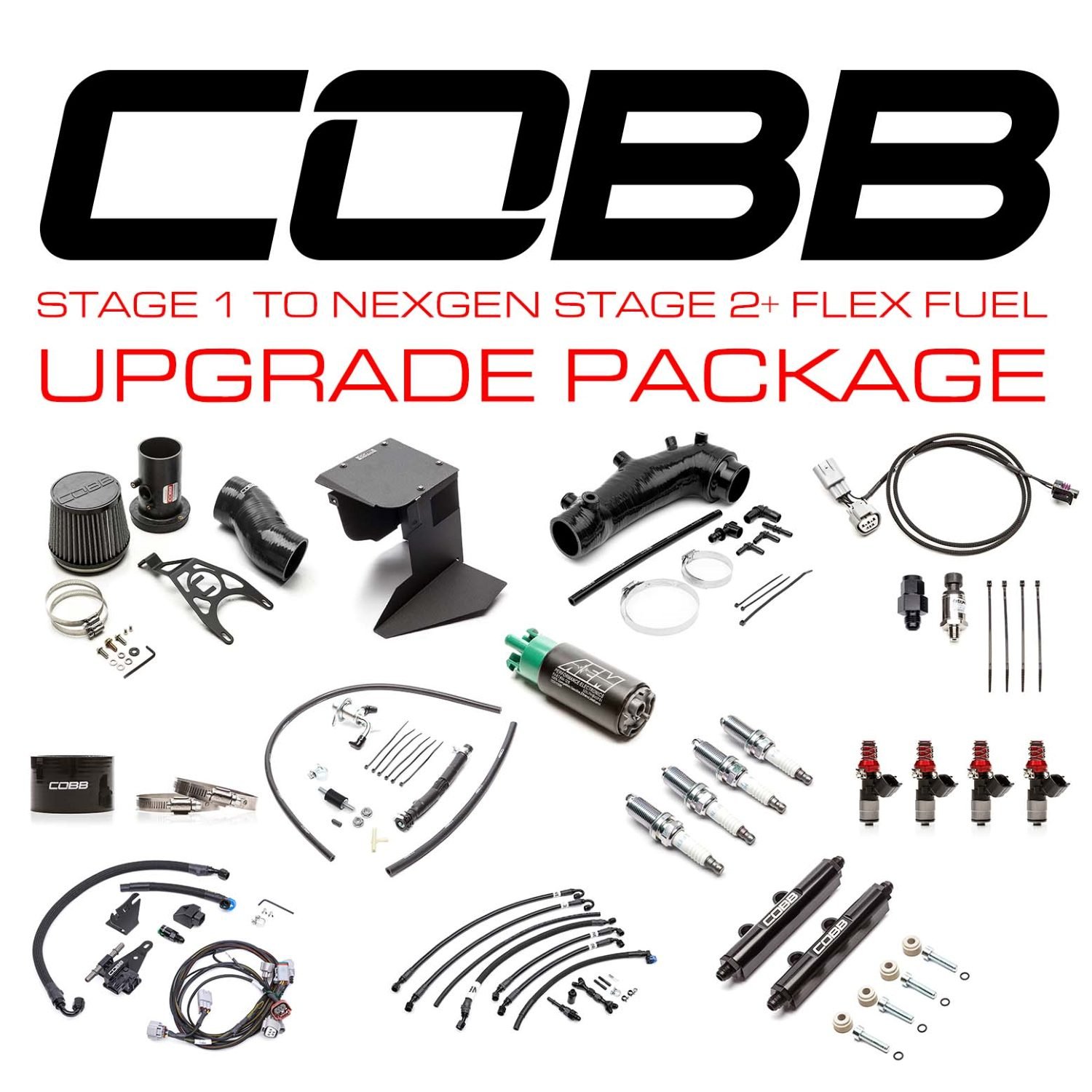 COBB Tuning Stage 1 Power Package to NexGen Stage 2 w/ Flex Fuel Upgrade for VA Subaru WRX STi