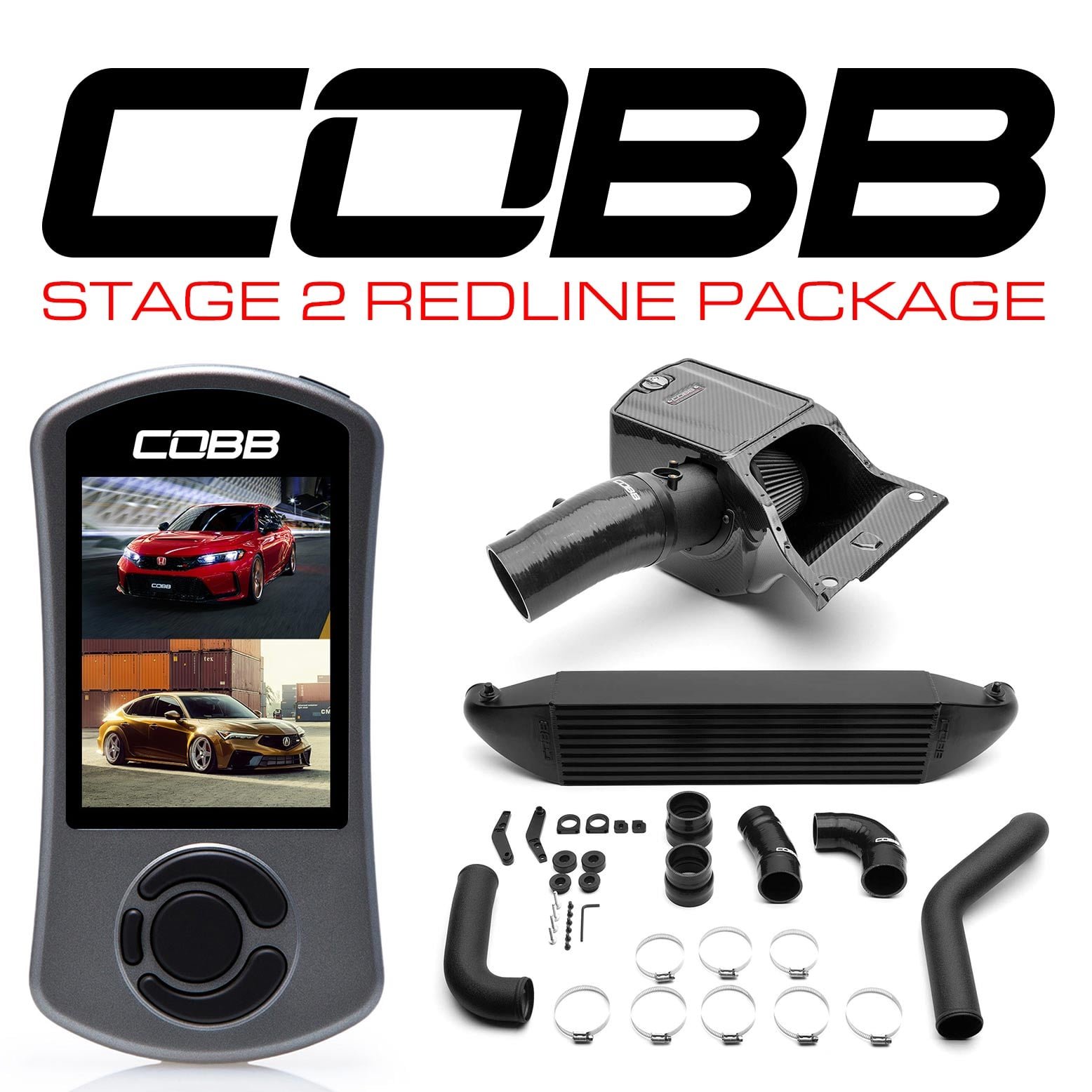COBB Tuning Stage 2 Carbon Power Package for DE5 Acura Integra Type S / FL5 Honda Civic Type R [HON003020-BK]