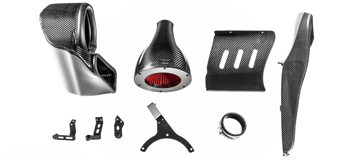Eventuri Black Carbon Intake System w/ Secondary Duct for B9 Audi RS4 and RS5 [EVE-B9RS5-CF-INT]